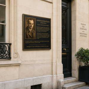 PLAQUE ANTOINE DE ST-EXUPÉRY