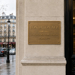 PLAQUE FONDATION AFP PARIS