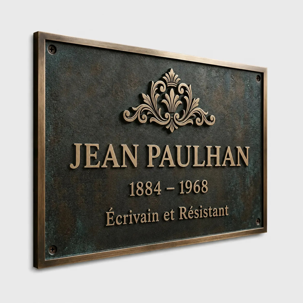 PLAQUE HONORIFIQUE JEAN PAULHAN - ÉCRIVAIN