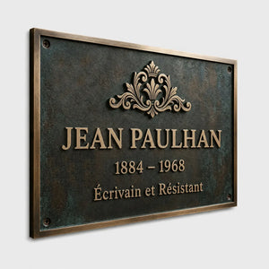 PLAQUE HONORIFIQUE JEAN PAULHAN - ÉCRIVAIN